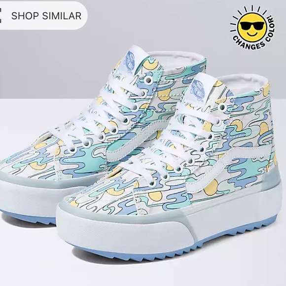 Vans SK8-HI TAPERED STACKED SHOE Size 9.5 Women’s UV Color Changing - Picture 15 of 15